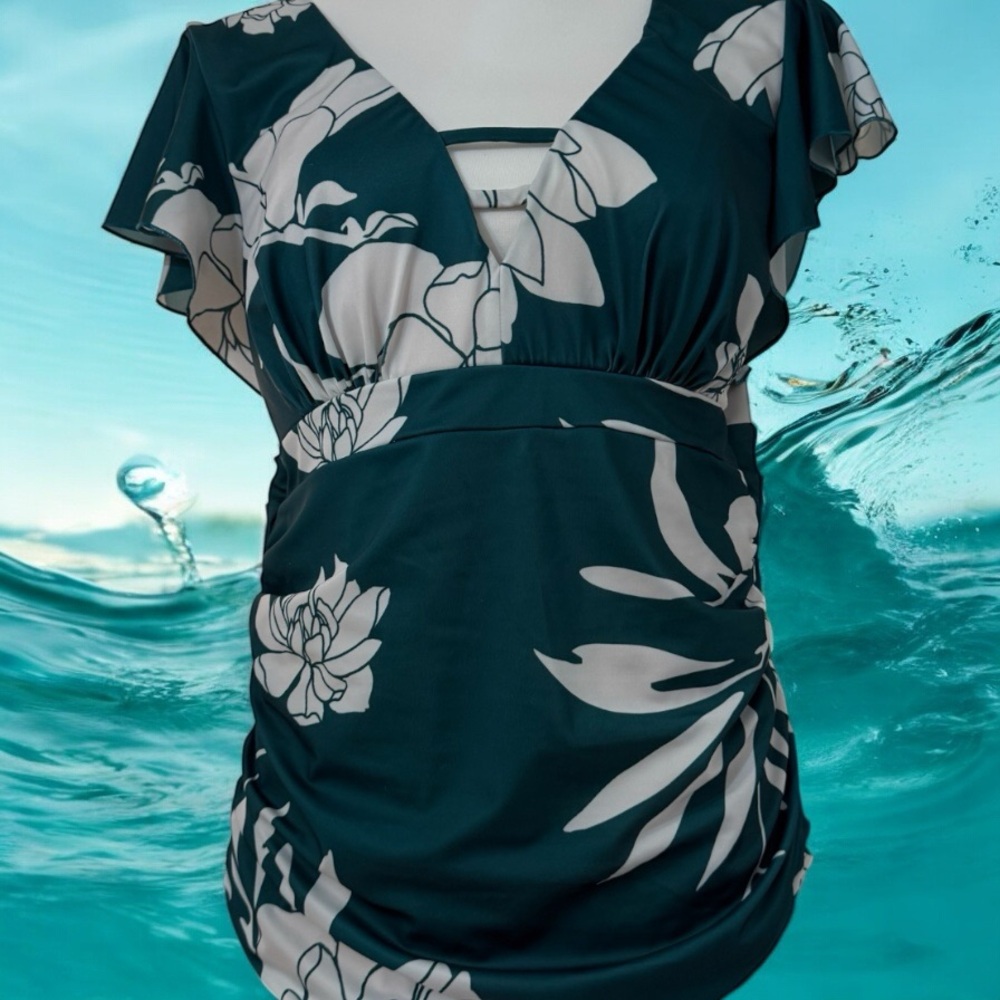 Floral Print Swim Suit